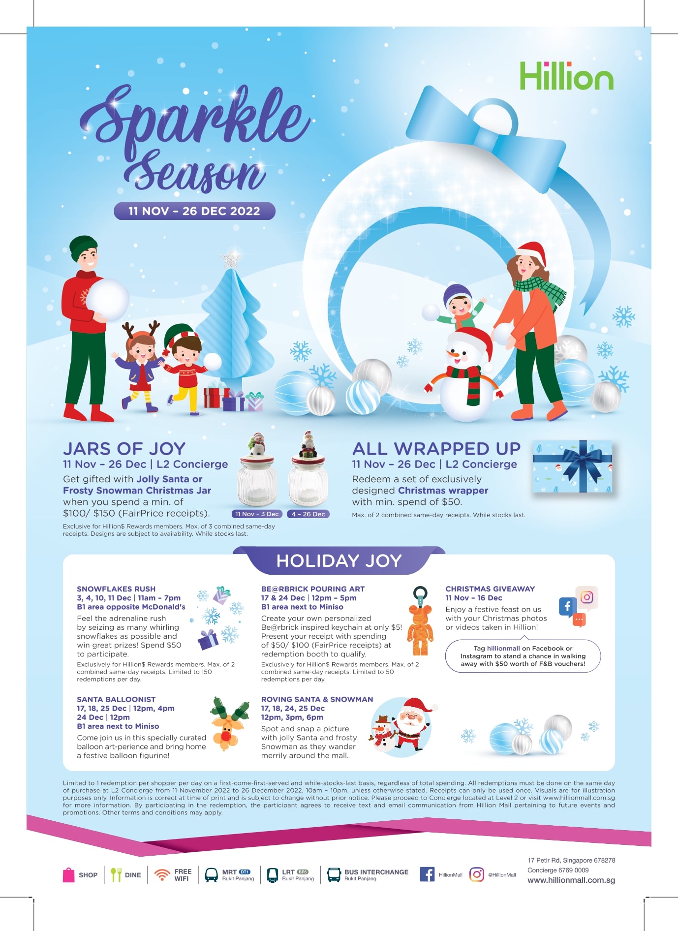 Sparkle Season @ Hillion Mall – Hillion Mall Singapore